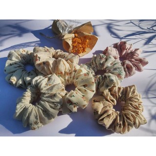 [SALE] Cột tóc vải scrunchies vải thô đũi