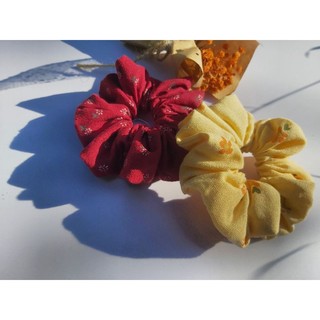 [SALE] Cột tóc vải scrunchies vải linen