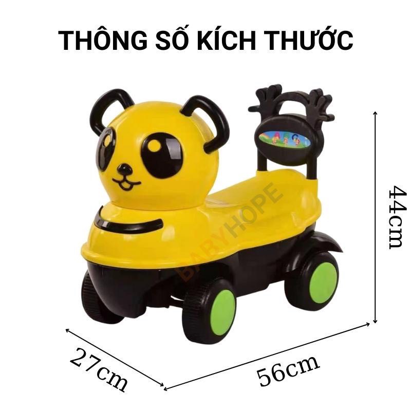 Xe Chòi Chân Cho Bé Mẫu ô tô Vịt, Gấu Loại To, Có Nhạc Đèn Nháy, An Toàn Cho Bé  Xe Lắc Chòi Chân