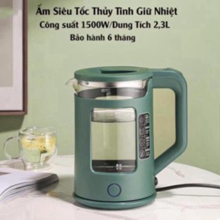 Ấm Siêu Tốc Thủy Tinh - Ấm Đun Nước Siêu Nhanh Công Suất Lớn Cuckoo 1500W