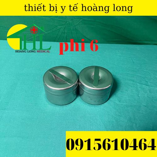 Hũ Đựng Bông Cồn Y Tế- Inox 304