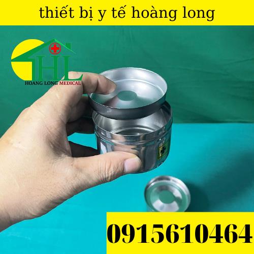 Hũ Đựng Bông Cồn Y Tế- Inox 304