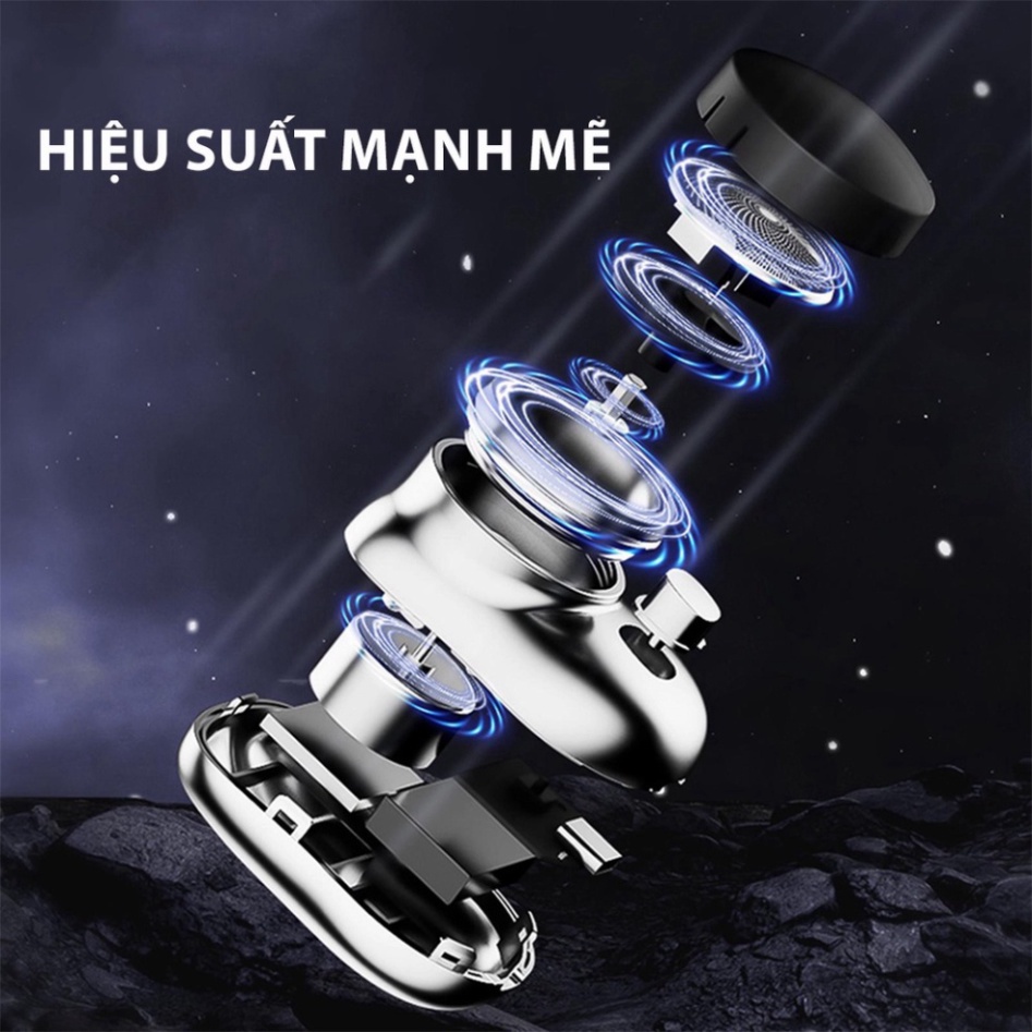 Máy Cạo Râu Mini 6 Lưỡi Kép Tự Mài, Dao Cạo Râu Điện 360 Chống Nước IP7 Sạc USB Siêu Nhanh HOT HOT