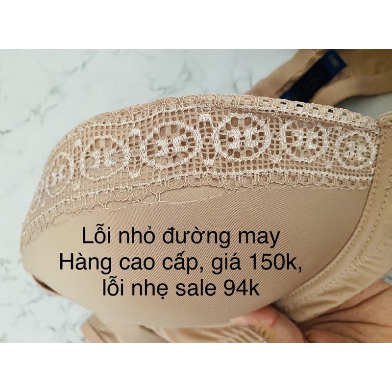 Áo lót Ren, có gọng, không mút size 38CD DD