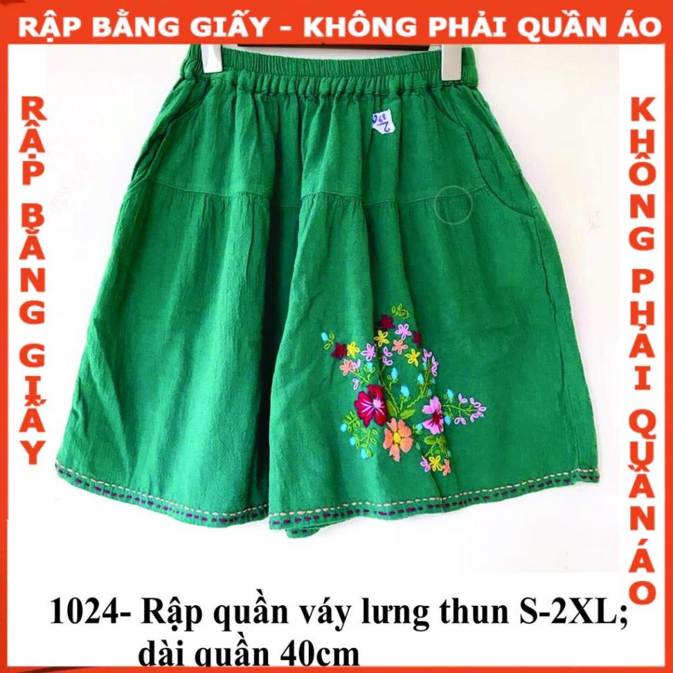 Rập quần váy lưng thun - Rập giấy mã 1024 (Bản vẽ) (BẢN VẼ)