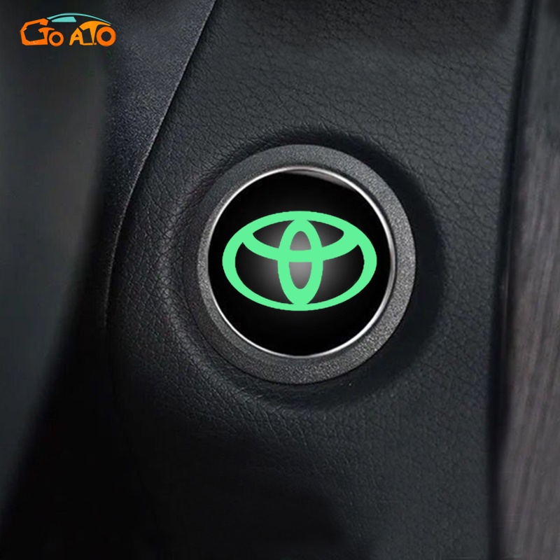GTIOATO Phát Sáng Nút Khởi Động Ô Tô Nắp Bảo Vệ Phụ KiệN Trang Trí Ô Tô Cho Toyota Raize Corolla Cross Veloz Rush Innova Vios Camry Wigo 86 Hiace