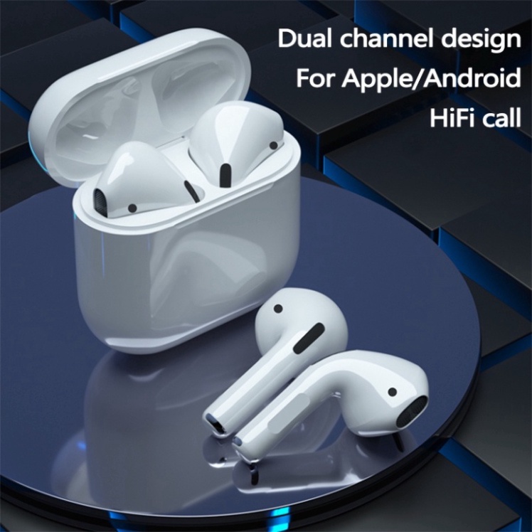 Tai Nghe Bluetooth Pro4, tai nghe blutooth Nhét Tai Bluetooth 5.0 Bản nước ngoài tương ứng toàn bộ Dòng Máy HOT HOT