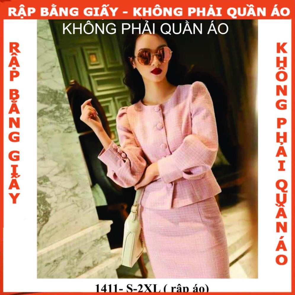 Rập giấy A0 mã 1411 - Rập áo tay phồng (Bản vẽ)