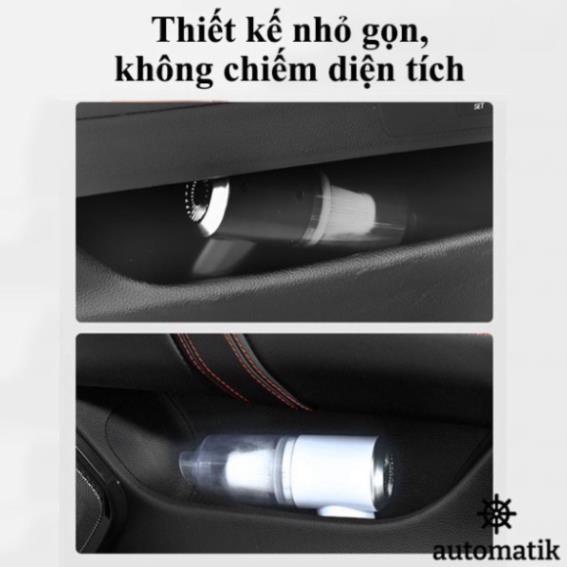 Máy hút bụi cầm tay mini không dây siêu tiện lợi, hút bụi xe ô tô, giường nệm lông chó mèo đa chức năng ssr