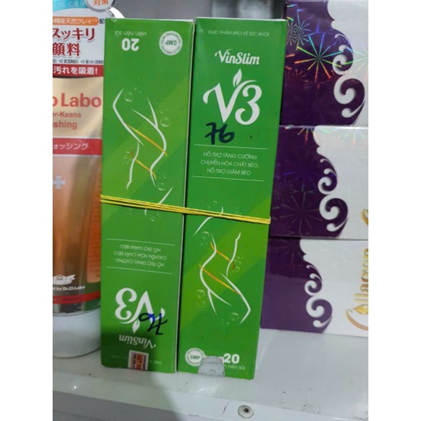 Viên sủi V3 Slim hỗ trợ giảm cân tiêu mỡ thừa
