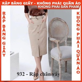 Rập giấy mã 932 - rập chân váy