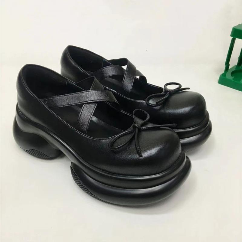 Giày Búp Bê Mary Jane Đế Dày Quai Chéo Thời Trang Xuân Hè 2023 Mới