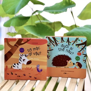 Bộ sách song ngữ anh-việt: tớ mặc gì vậy? + đuôi ai thế này?