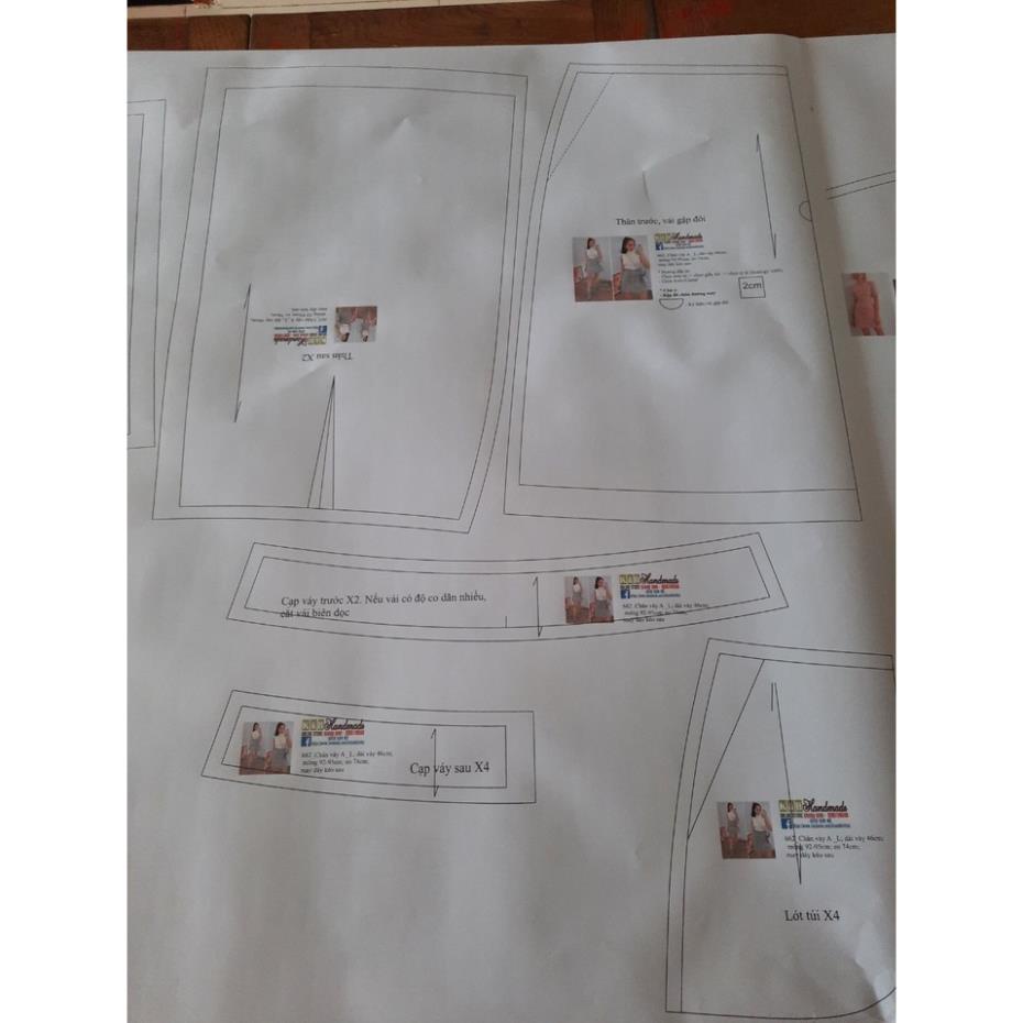 Rập giấy A0 mã 142 - không phải quần áo