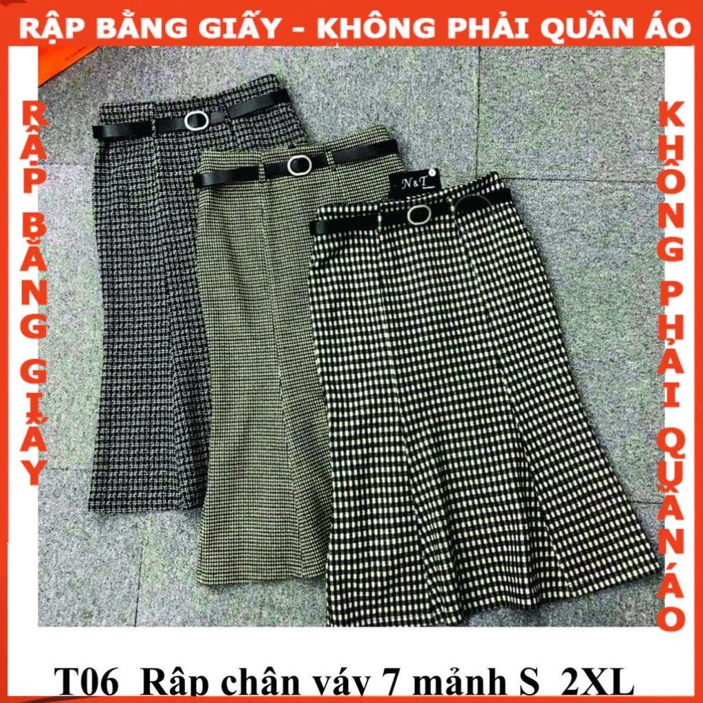Rập giấy A0 mã T06 - rập chân váy (BẢN VẼ)