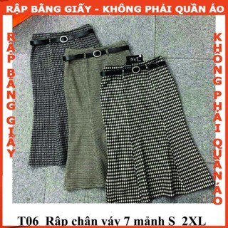 Rập giấy a0 mã t06 - rập chân váy