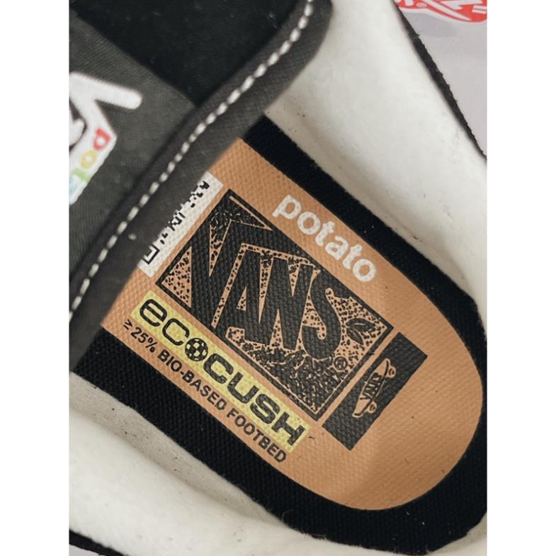 HÀNG SẴN_Giày Sneaker Van Imran Potato Black White, Giayf Vans Knu skool trắng đen bản bẩn kèm dây thay thế