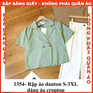 Rập giấy mã 1354 - áo cổ danton
