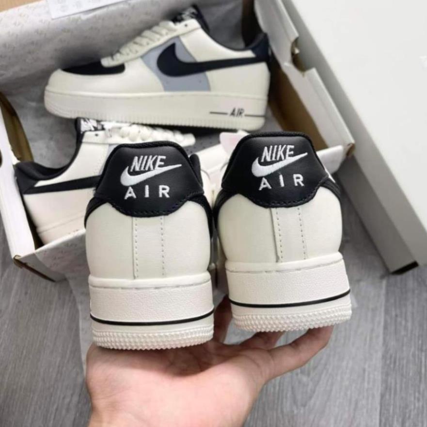 Giày Air Force 1 Mũi Đen, Giày AF1 Cream And Black Bản Cao Cấp Hàng Đẹp Nam Nữ Full Box Bill/Giày quảng châu