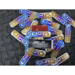 Tem logo esp esp+ titan dán bô e có sẵn keo 3m
