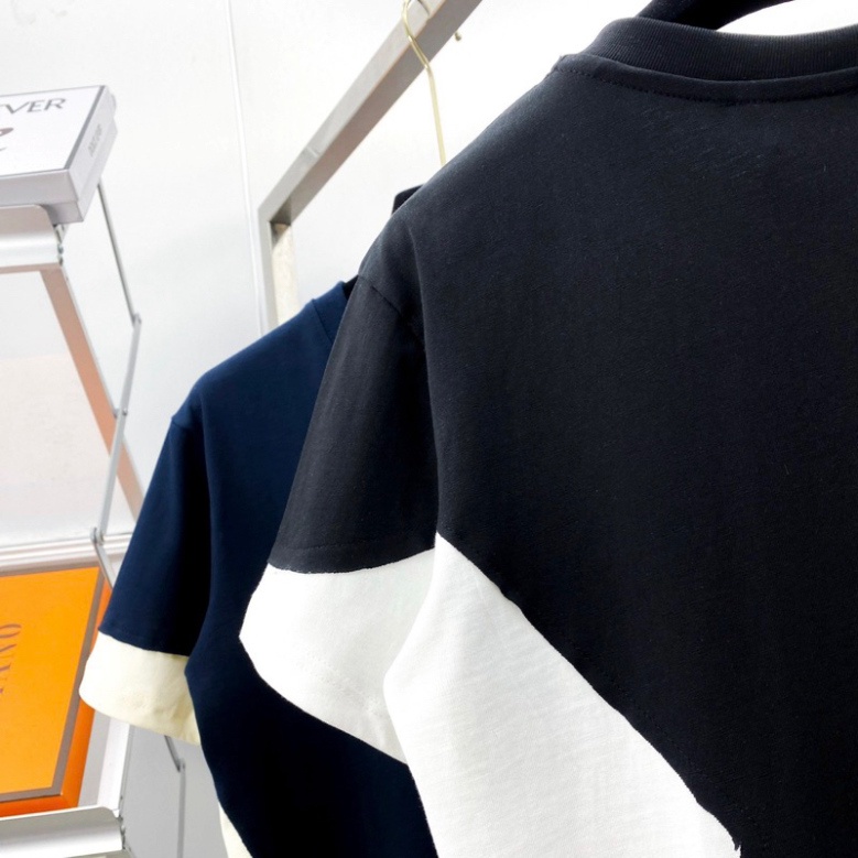 Áo phông nam nữ Premium Cotton Neil Barrett phối mix vải hai màu đen trắng. Áo thun phối unisex form rộng siêu hot 8386.