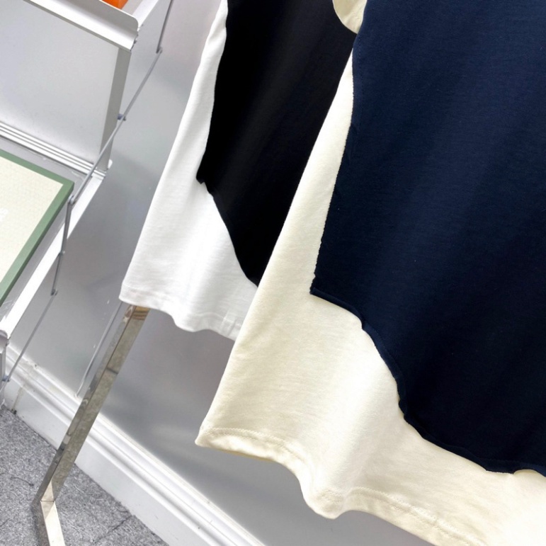 Áo phông nam nữ Premium Cotton Neil Barrett phối mix vải hai màu đen trắng. Áo thun phối unisex form rộng siêu hot 8386.