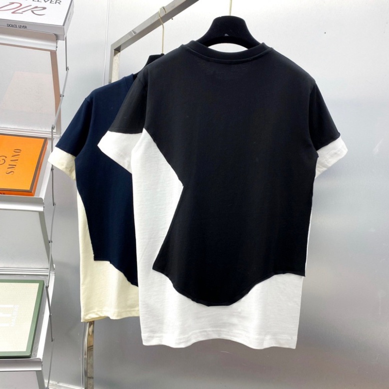 Áo phông nam nữ Premium Cotton Neil Barrett phối mix vải hai màu đen trắng. Áo thun phối unisex form rộng siêu hot 8386.