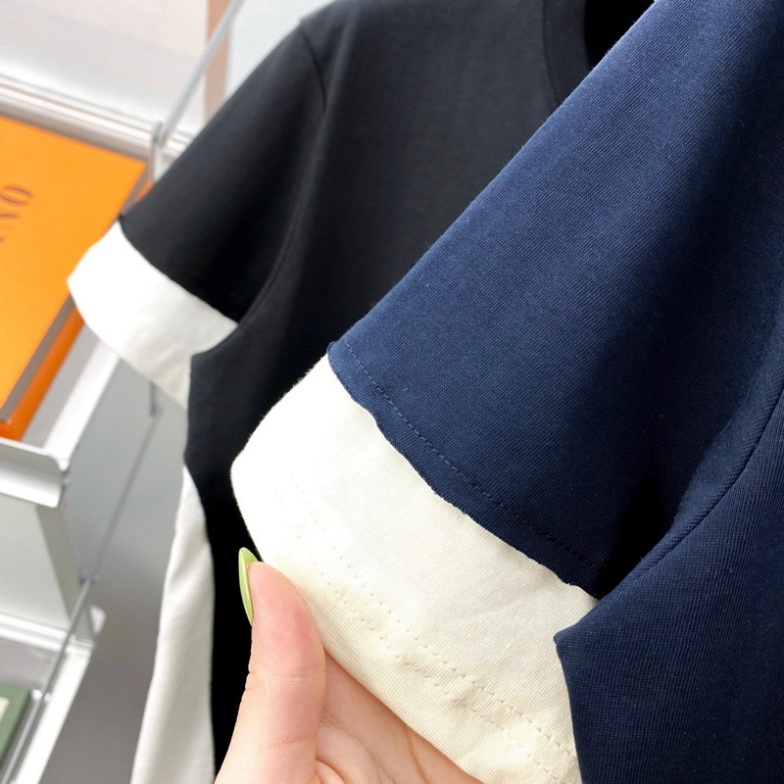 Áo phông nam nữ Premium Cotton Neil Barrett phối mix vải hai màu đen trắng. Áo thun phối unisex form rộng siêu hot 8386.