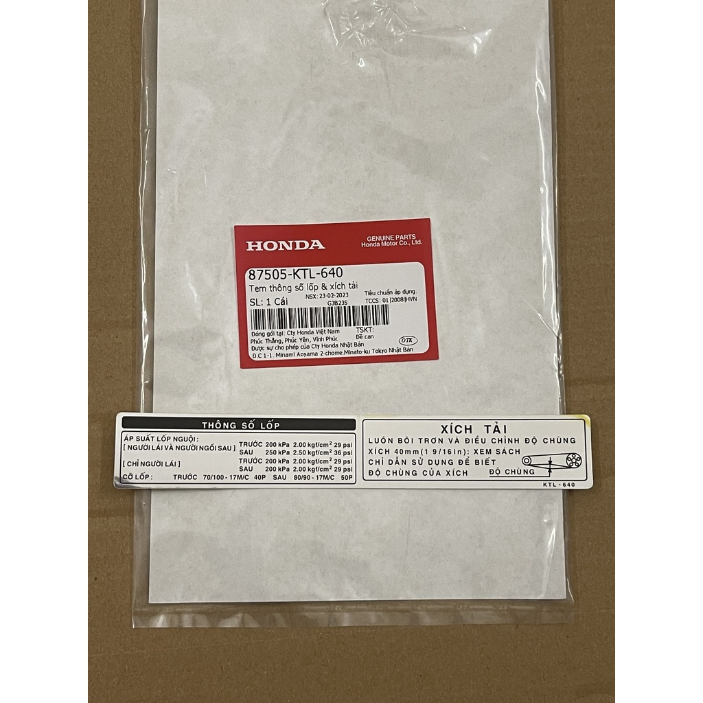 Tem gấp an pha bụng 100 rs 100 s 100 chính hãng 87505KTL640
