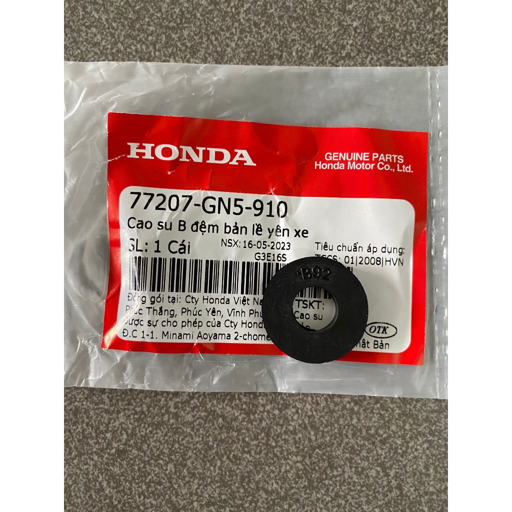 Cao su bát sắt yên xe wave nhỏ zx100 future 1 77207GN5910