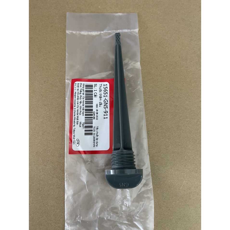 Ty thăm nhớt màu xám xe future 1 dream 100 wave nhỏ zx 100 hàng chính hãng 15651GN5911 91307035000