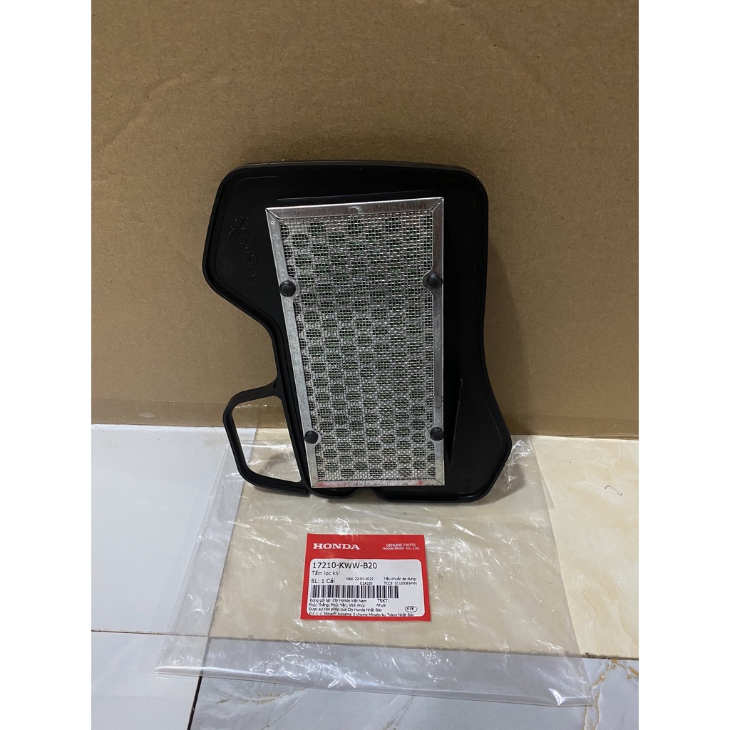 Lọc gió xe máy | tấm lọc khí WAVE A110, S110, RSX110, BLADE Số chính hãng Honda
