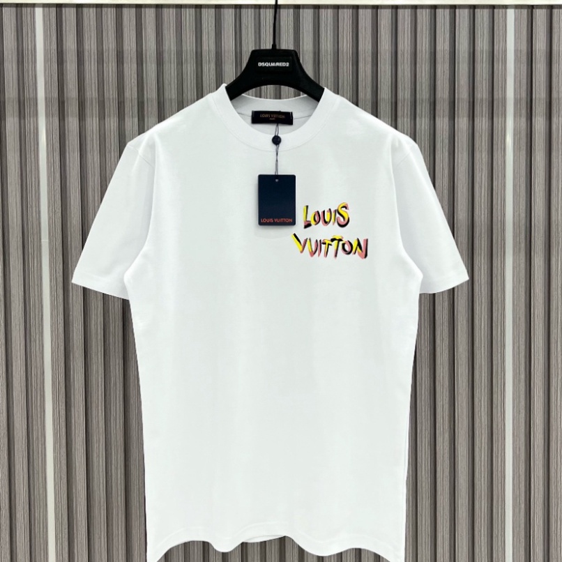 Áo thun , Phông LV con cáo vải cotton 100%