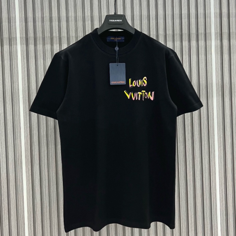 Áo thun , Phông LV con cáo vải cotton 100%