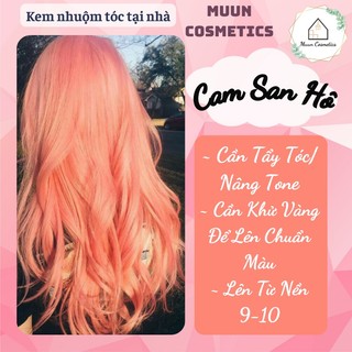 Thuốc nhuộm tóc màu cam san hô