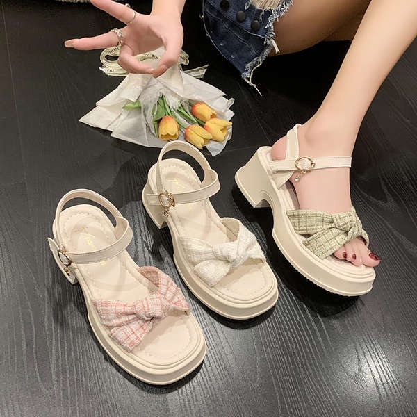 Dép Sandal Đế Dày Phong Cách Hàn Quốc
