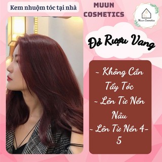 Thuốc Nhuộm Tóc Màu Nâu Đỏ Candy (Tặng Kèm Oxy + Chụp Tóc + Găng Tay)