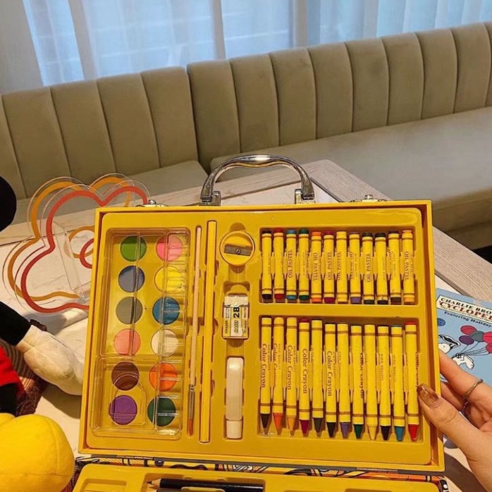 MVP008 Hộp màu vẽ G-DUCK vịt vàng 67 chi tiết cao cấp cho bé