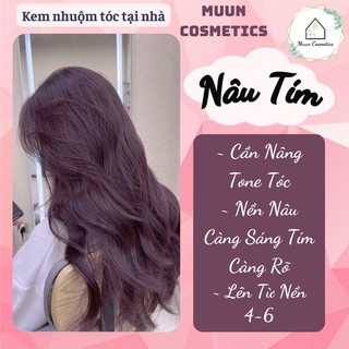 Thuốc nhuộm tóc màu nâu tím