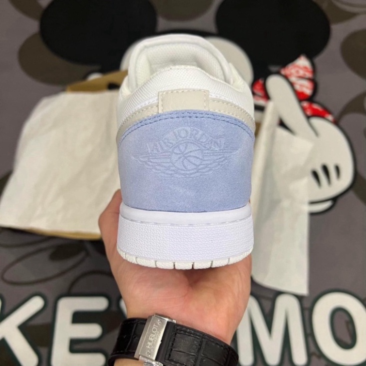 Giày Jordan cổ thấp, Jordan 1 Low Pari greed color Xám chuẩn hàng trung Xịn G878