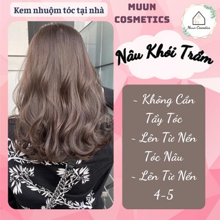 Thuốc Nhuộm Tóc Nâu Khói Trầm (Tặng Kèm Oxy + Chụp Tóc + Bao Tay)