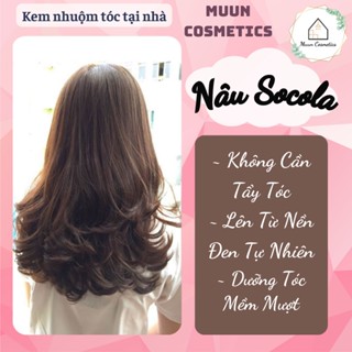 Thuốc Nhuộm Tóc Màu Nâu Chocolate (Tặng Kèm Oxy + Chụp Tóc + Bao Tay)