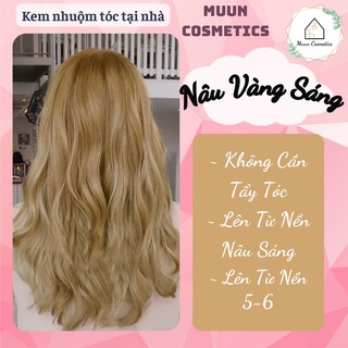 Thuốc Nhuộm Tóc Màu Nâu Vàng Sáng