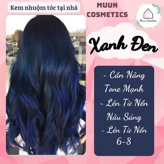Thuốc Nhuộm Tóc Màu Xanh Đen