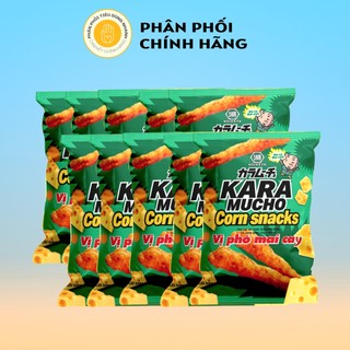 Lốc 12 gói bánh snack bắp karamucho 22g vị phô mai cay