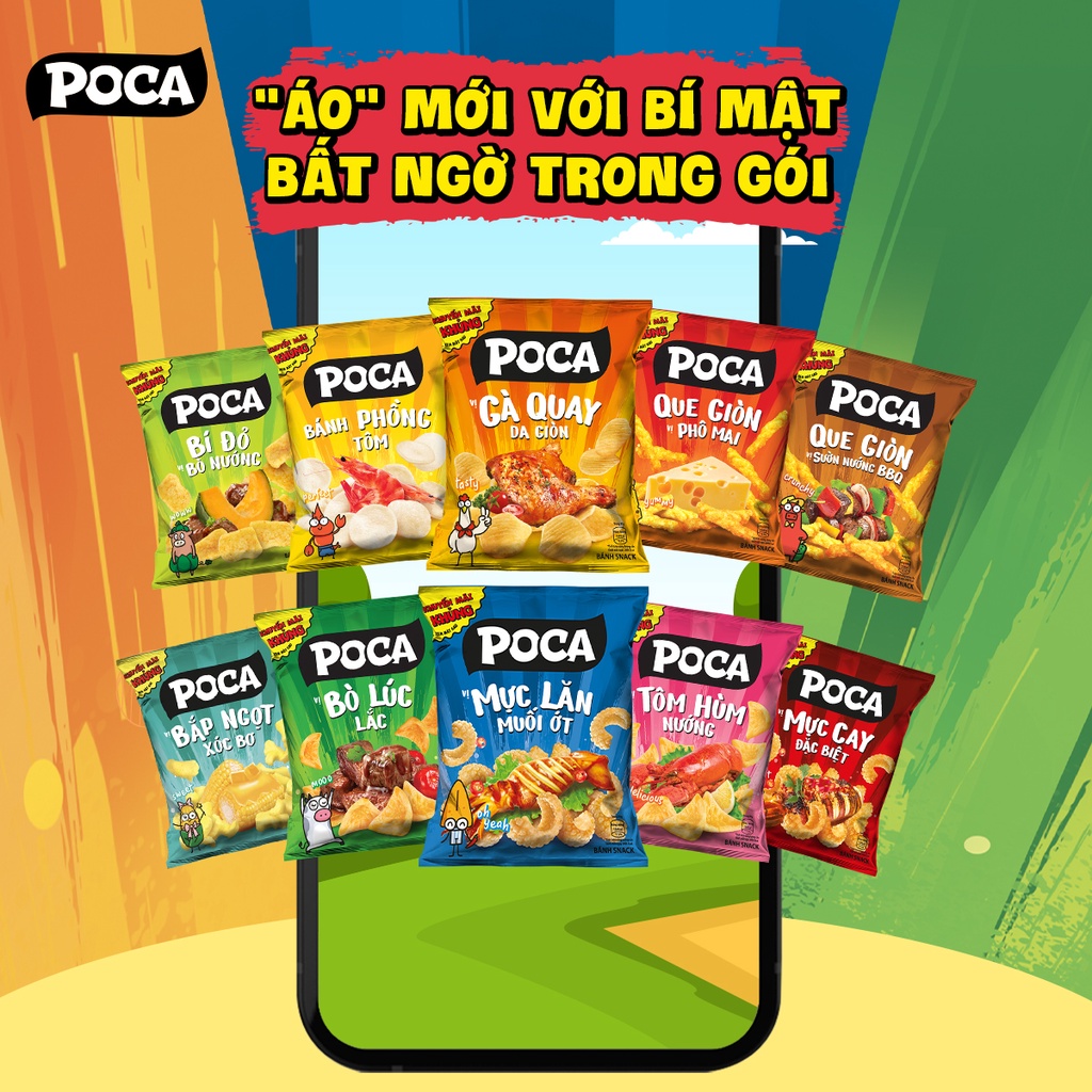 Bánh Snack Poca 32g Vị Tôm Hùm Nướng