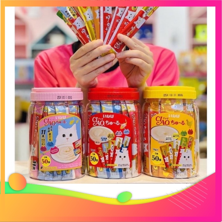 Súp thưởng Ciao Churu cho mèo nhập Thái Sshop