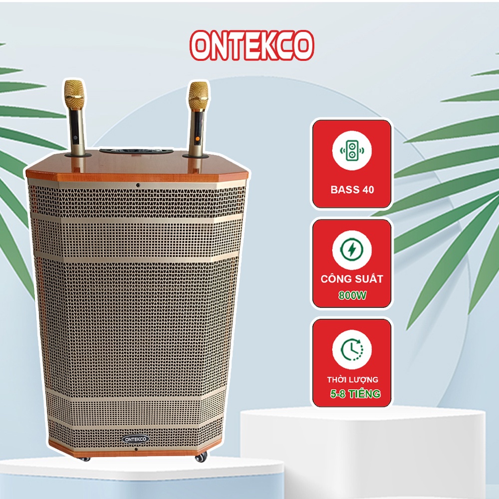 Loa kéo karaoke 1503 bass 40 ,3 đường tiếng ,kèm 2 micro
