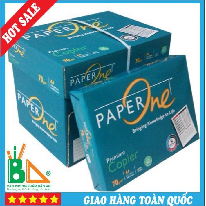 Giấy In A4 Paper One ĐL 70 Gsm,500 tờ /tập chất lượng trắng sáng tự nhiên