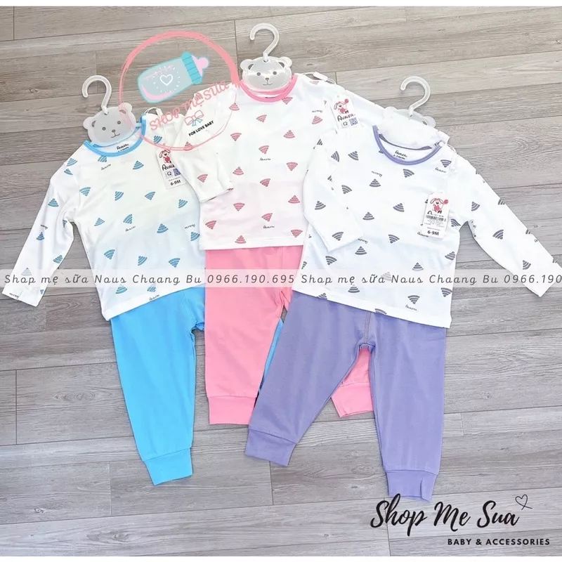 Bộ dài tay thu đông Avaler chất sợi tre 6M đến 4Y